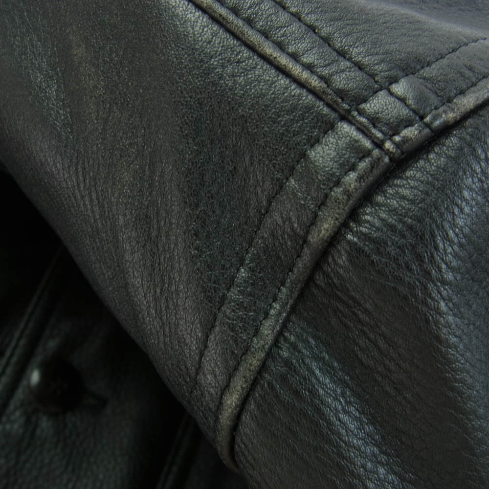 Christian Dior クリスチャンディオール Monsieur レザー ジャケット カーコート ブラック系 S【中古】