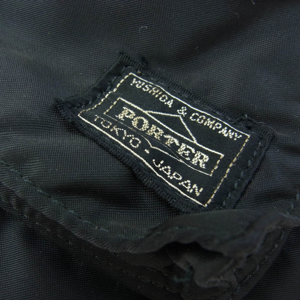 PORTER ポーター TANKER タンカー ショルダーストラップ付き 2WAY ブリーフケース ビジネスバッグ トートバッグ PCケース ショルダーバッグ ブラック系【中古】