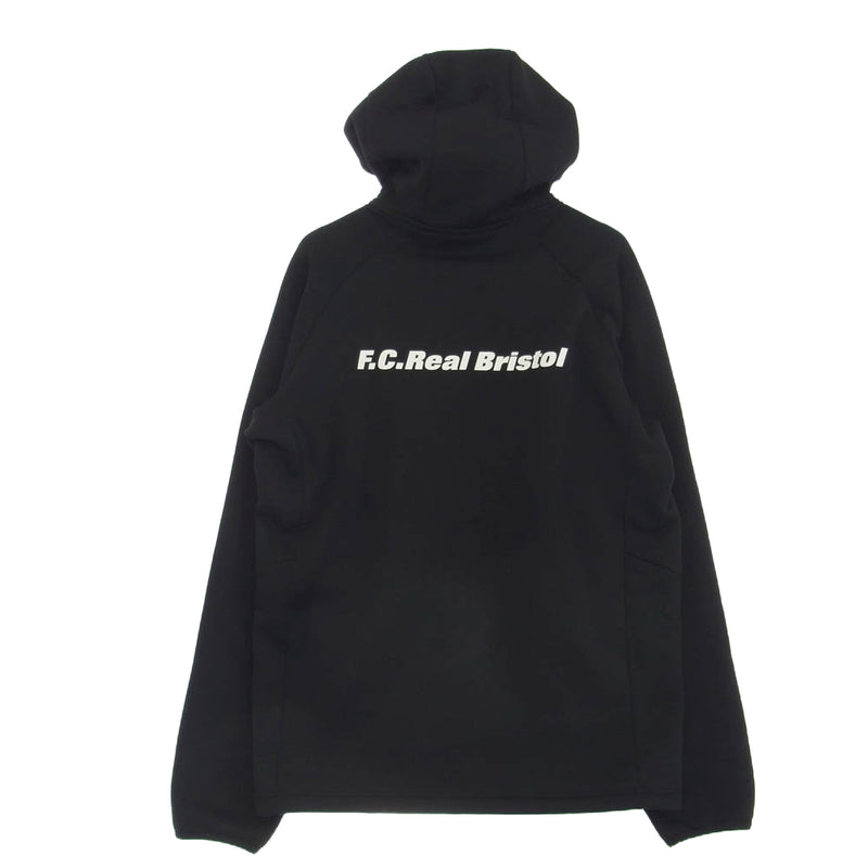 F.C.R.B. エフシーアールビー 23AW FCRB-232055 POLARTEC POWERSTRETCH ZIP UP HOODIE ポーラテック パワーストレッチ ジップアップ フーディ― フルジップ パーカー ブラック系 XL【中古】