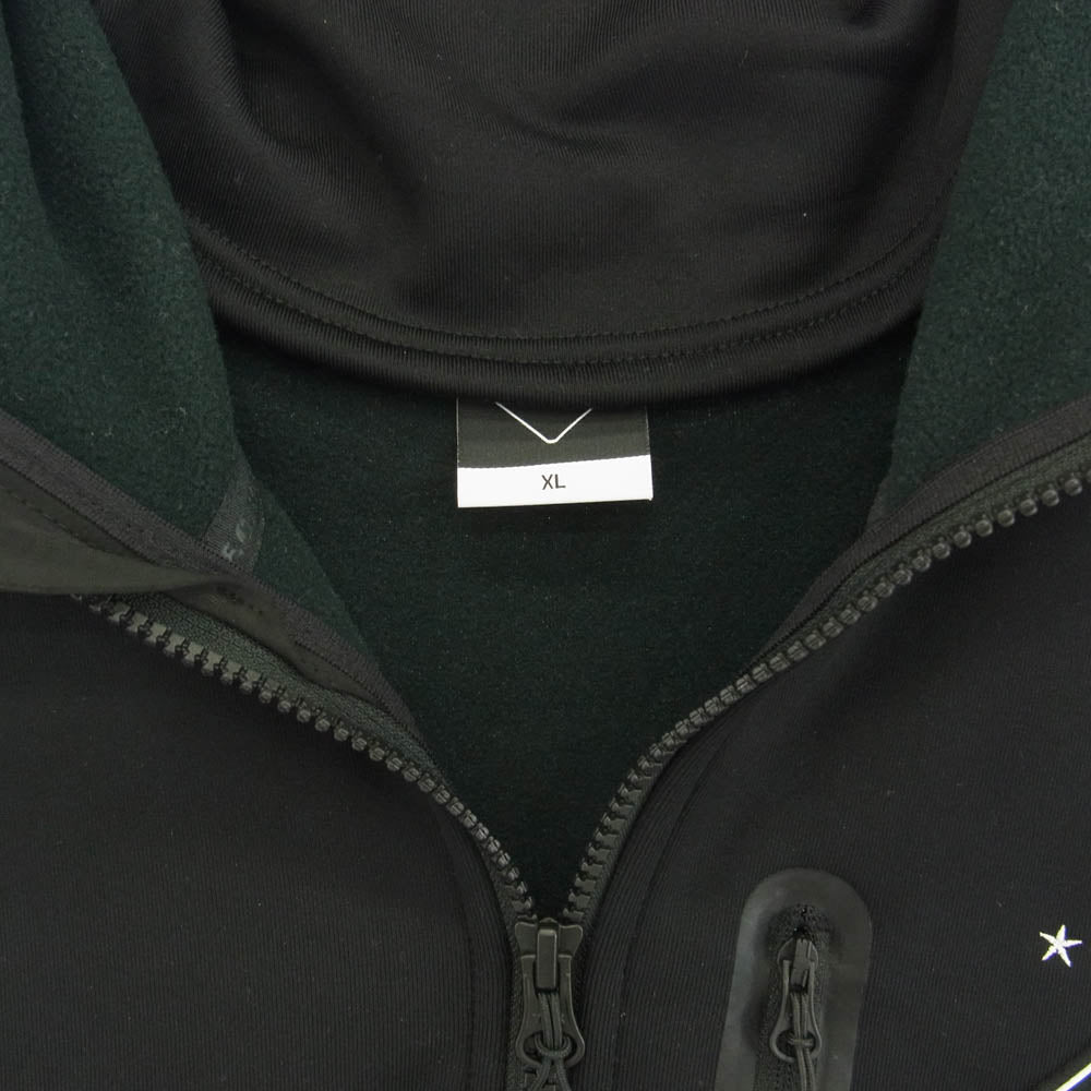F.C.R.B. エフシーアールビー 23AW FCRB-232055 POLARTEC POWERSTRETCH ZIP UP HOODIE ポーラテック パワーストレッチ ジップアップ フーディ― フルジップ パーカー ブラック系 XL【中古】