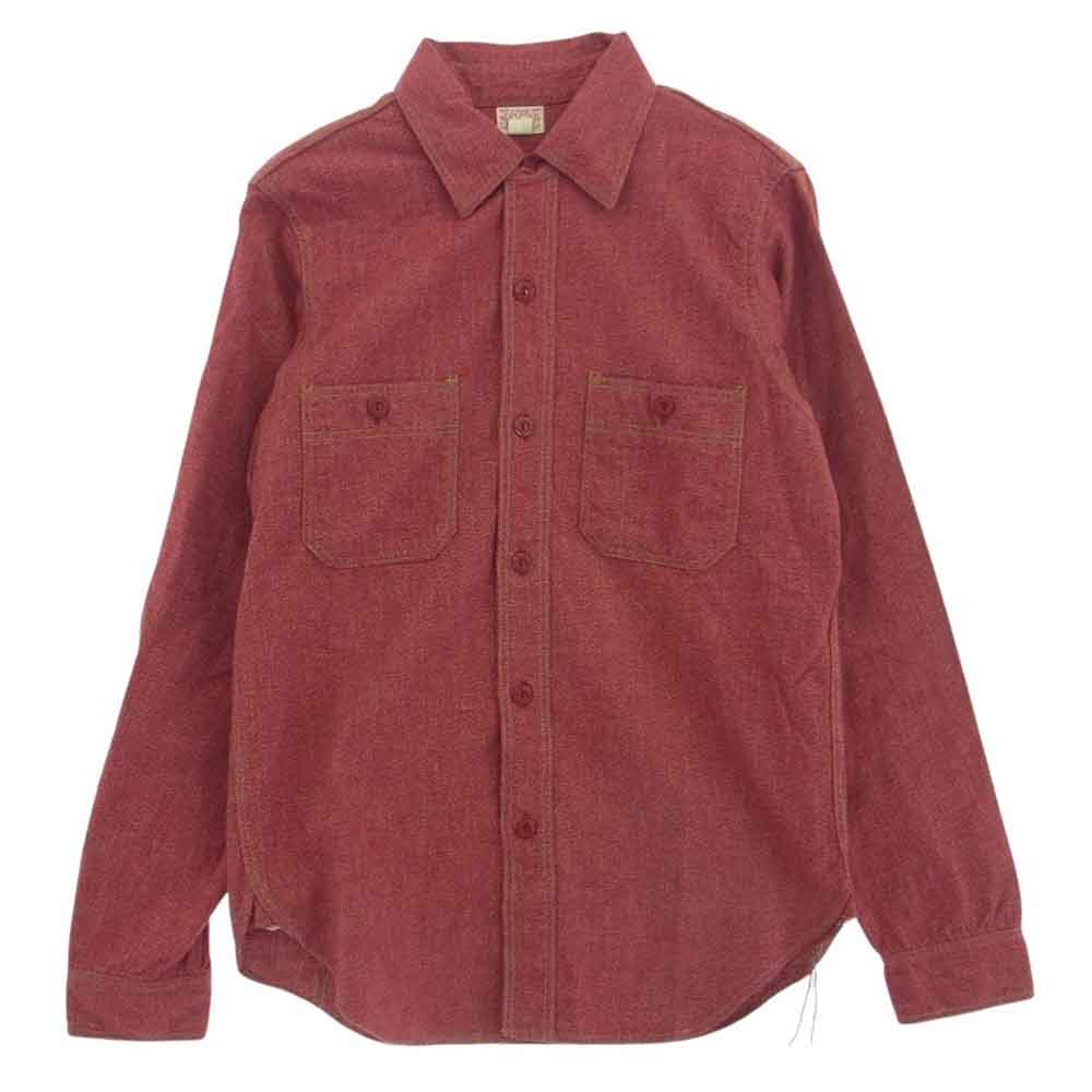 BOOTLEGGERS ブートレガーズ NEAL CASSADY シャンブレー ワーク シャツ レッド系 14【中古】