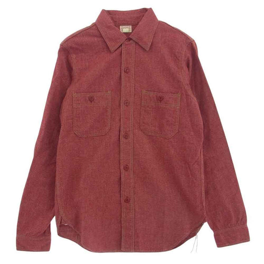 BOOTLEGGERS ブートレガーズ NEAL CASSADY シャンブレー ワーク シャツ レッド系 14【中古】