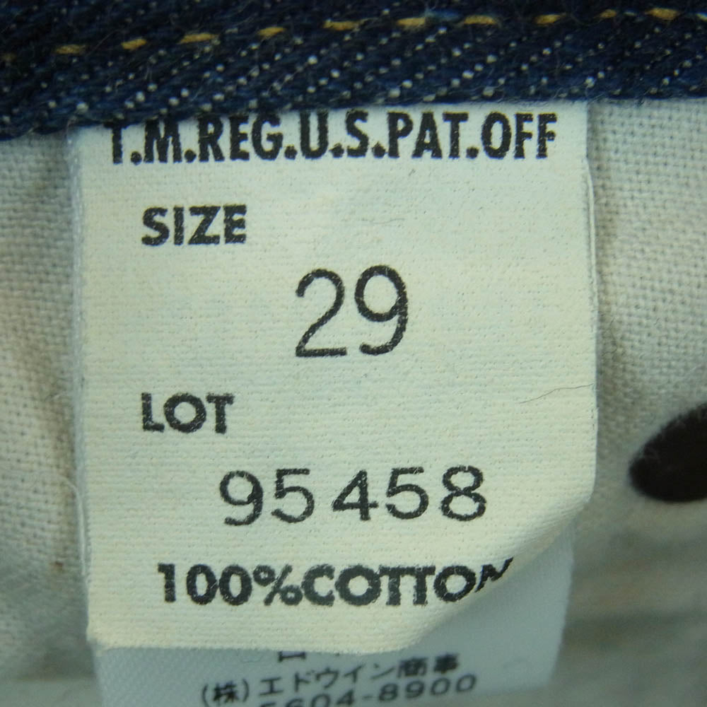 TOY'S McCOY トイズマッコイ 95458 LEE Real McQueen リアルマックイーン デニム パンツ インディゴブルー系 29【中古】