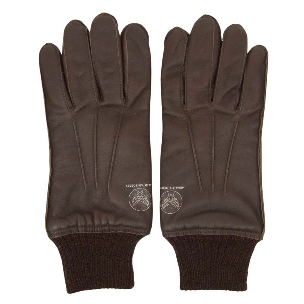 The REAL McCOY'S ザリアルマッコイズ A-10 TYPE A-10 GLOVE FLYING WINTER ポニーハイド ホースハイド グローブ 手袋 ブラウン系【中古】