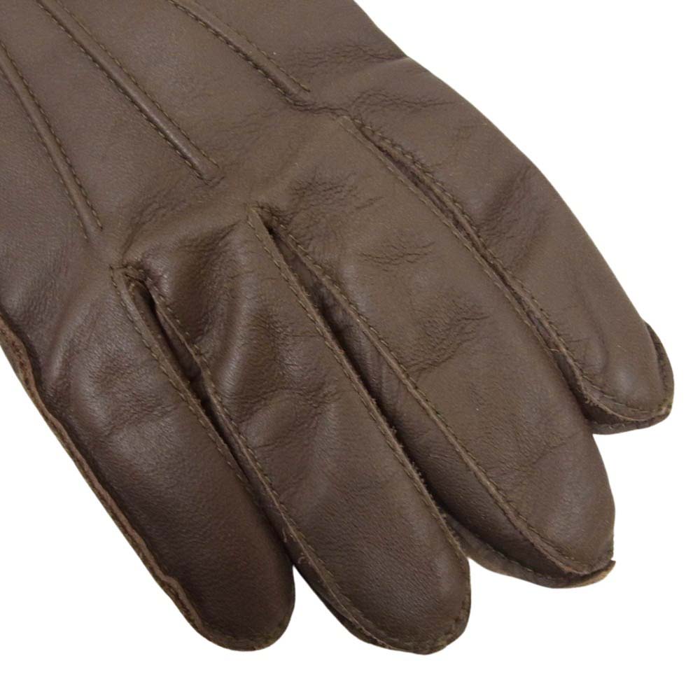 The REAL McCOY'S ザリアルマッコイズ A-10 TYPE A-10 GLOVE FLYING WINTER ポニーハイド ホースハイド グローブ 手袋 ブラウン系【中古】