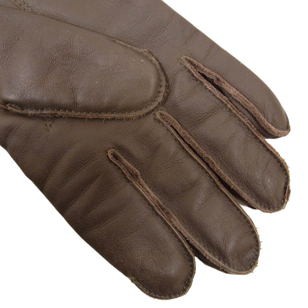 The REAL McCOY'S ザリアルマッコイズ A-10 TYPE A-10 GLOVE FLYING WINTER ポニーハイド ホースハイド グローブ 手袋 ブラウン系【中古】