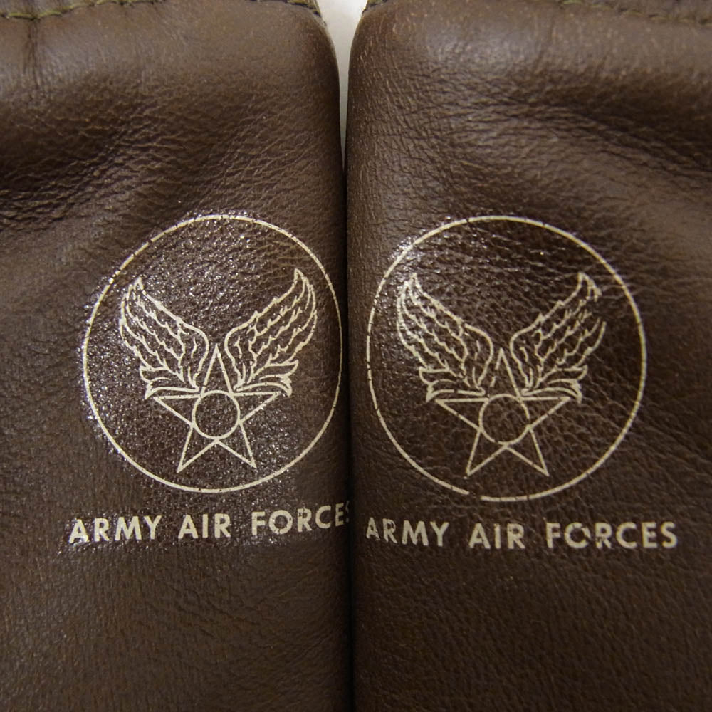 The REAL McCOY'S ザリアルマッコイズ A-10 TYPE A-10 GLOVE FLYING WINTER ポニーハイド ホースハイド グローブ 手袋 ブラウン系【中古】