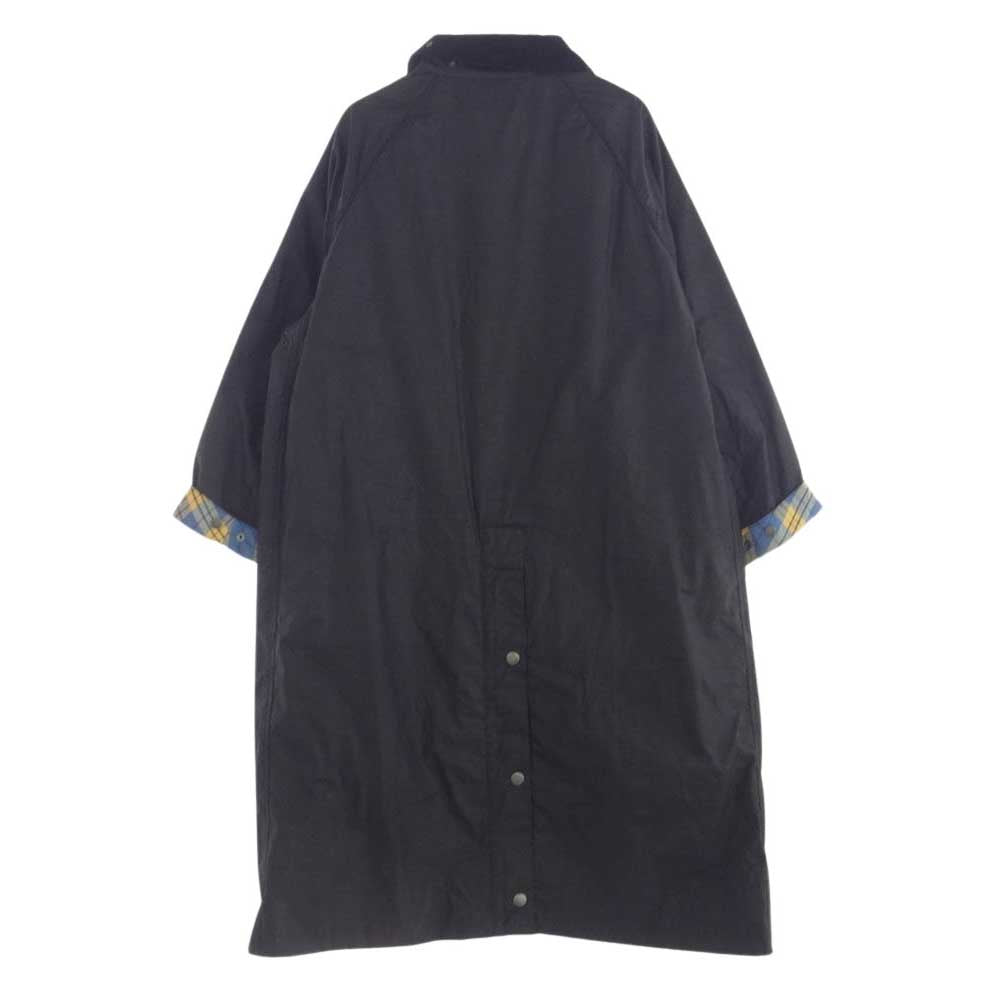 Barbour バブアー 20AW UNUSED アンユーズド別注 フード付き MWX1797BK11 Burghley Riding Coat ライディング コート ブラック系 42【中古】