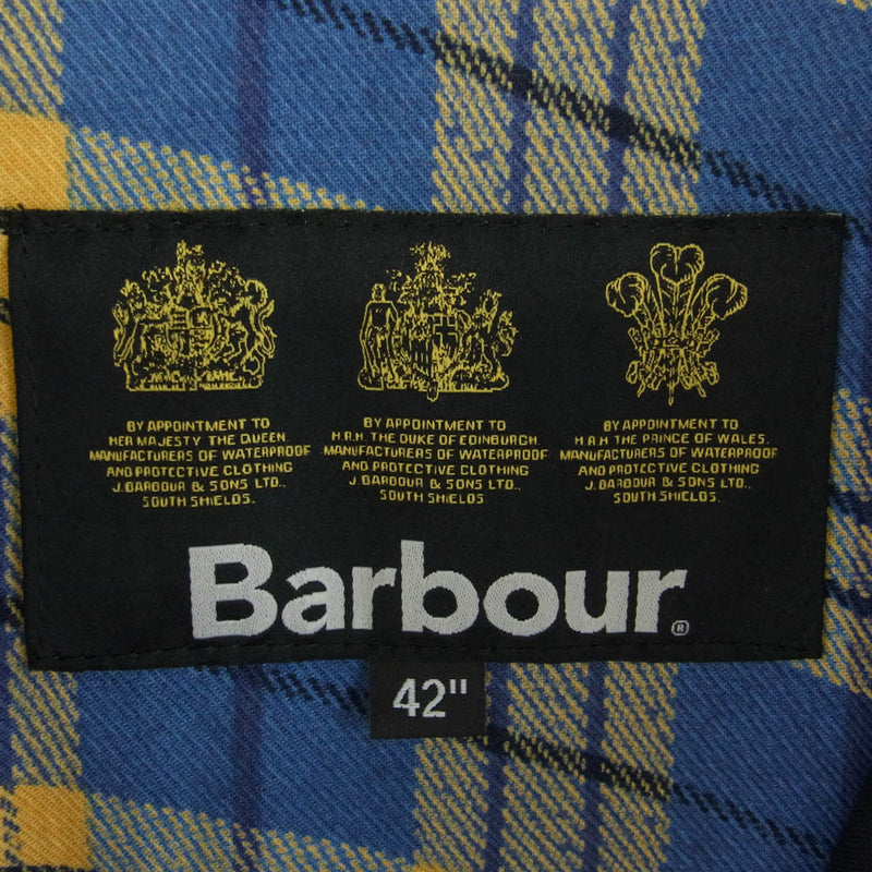 Barbour バブアー 20AW UNUSED アンユーズド別注 フード付き MWX1797BK11 Burghley Riding Coat ライディング コート ブラック系 42【中古】