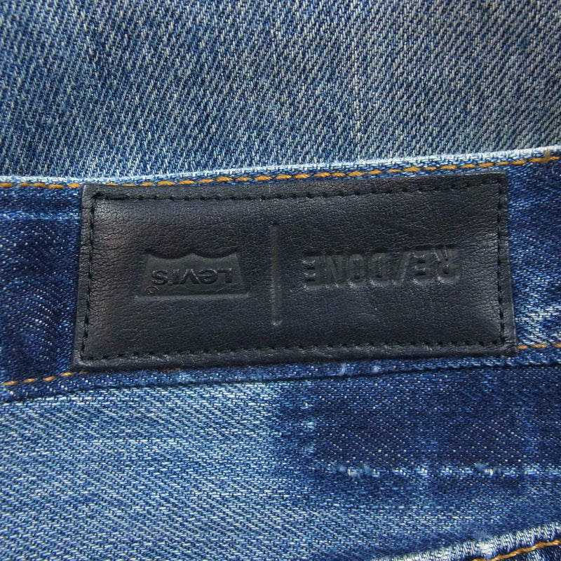 Levi's リーバイス 1114-343-6514 RE/DONE USA製 ダメージ 加工 デニム パンツ インディゴブルー系 29【中古】