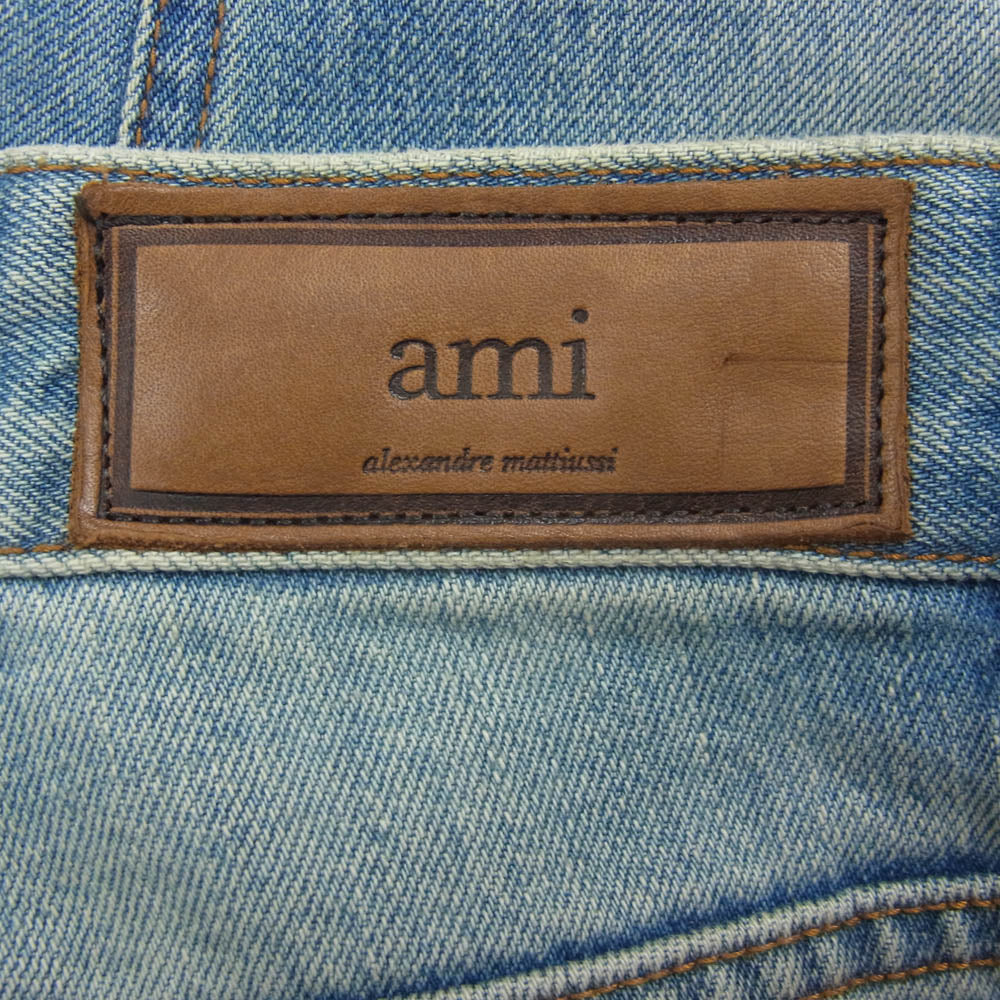 AMI PARIS アミパリス H16D04.61 AMI ALEXANDRE MATTIUSSI インディゴ スキニー デニム パンツ インディゴブルー系 27【中古】