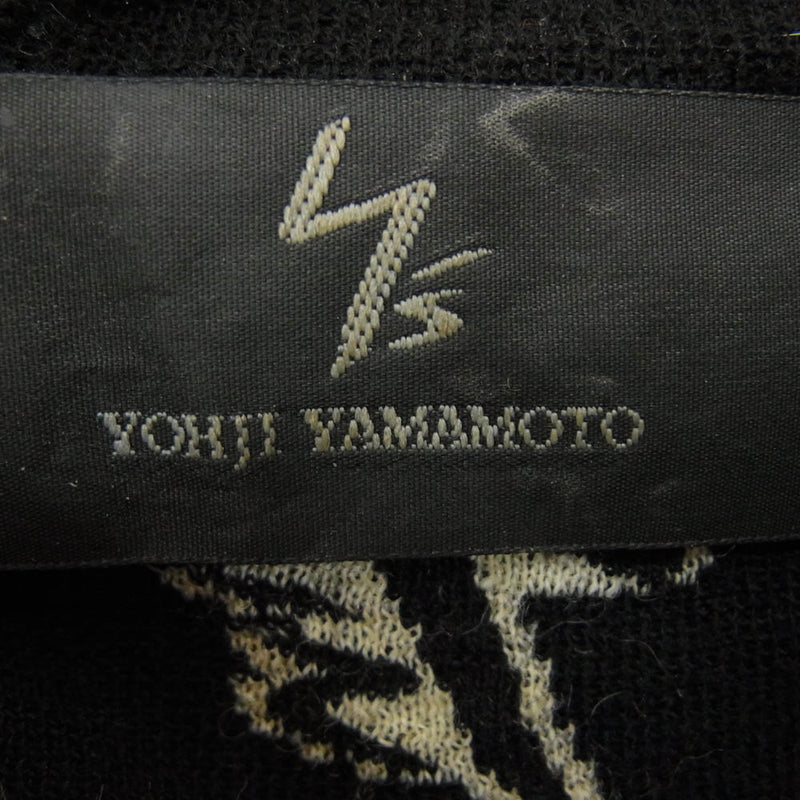 Yohji Yamamoto ヨウジヤマモト MN-K02-194 ハイネック ニット カットソー ウール ブラック系 3【中古】