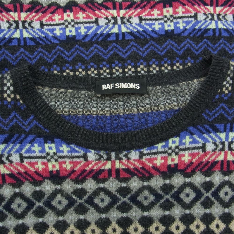 RAF SIMONS ラフシモンズ ノルディック カシミア ニット セーター 50【中古】