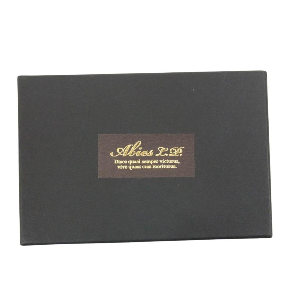アビエス 栃木レザー ラウンドファスナー コインケース ウォレット ブラウン系【中古】