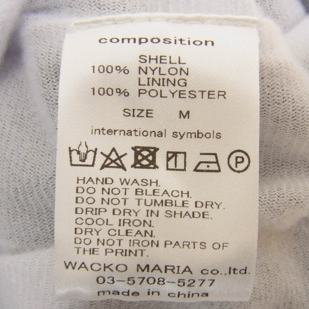 WACKO MARIA ワコマリア 24SS 56TS-WM-BL07 × 56 TATTOO STUDIO COACH JACKET タトゥースタジオ ロゴ プリント コーチ ジャケット ネイビー系 M【中古】