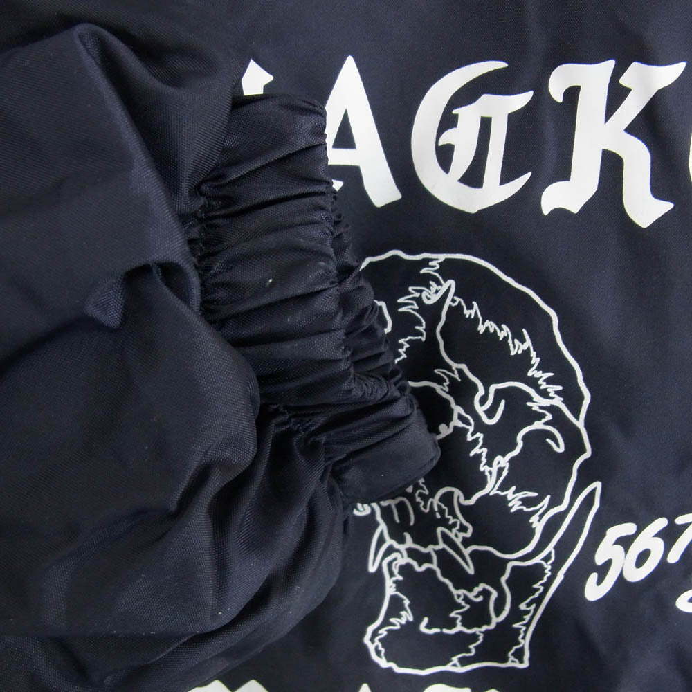 WACKO MARIA ワコマリア 24SS 56TS-WM-BL07 × 56 TATTOO STUDIO COACH JACKET タトゥースタジオ ロゴ プリント コーチ ジャケット ネイビー系 M【中古】