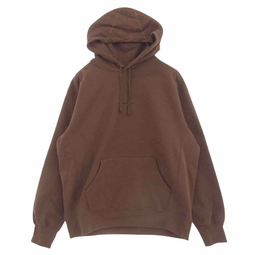 Supreme シュプリーム 21AW Number One Hooded Sweatshirt ナンバー ワン フーディー スウェットシャツ パーカー ブラウン系 M【中古】