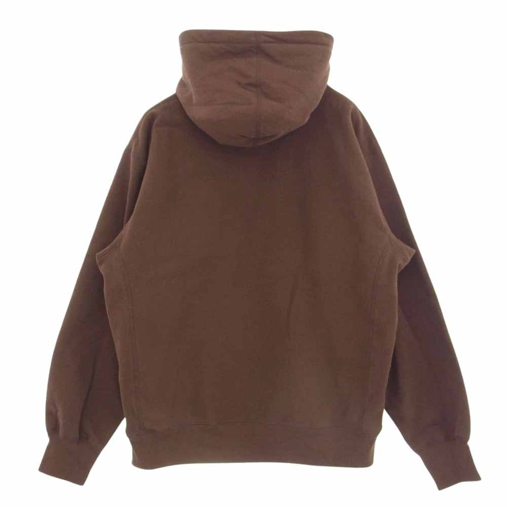 Supreme シュプリーム 21AW Number One Hooded Sweatshirt ナンバー ワン フーディー スウェットシャツ パーカー ブラウン系 M【中古】