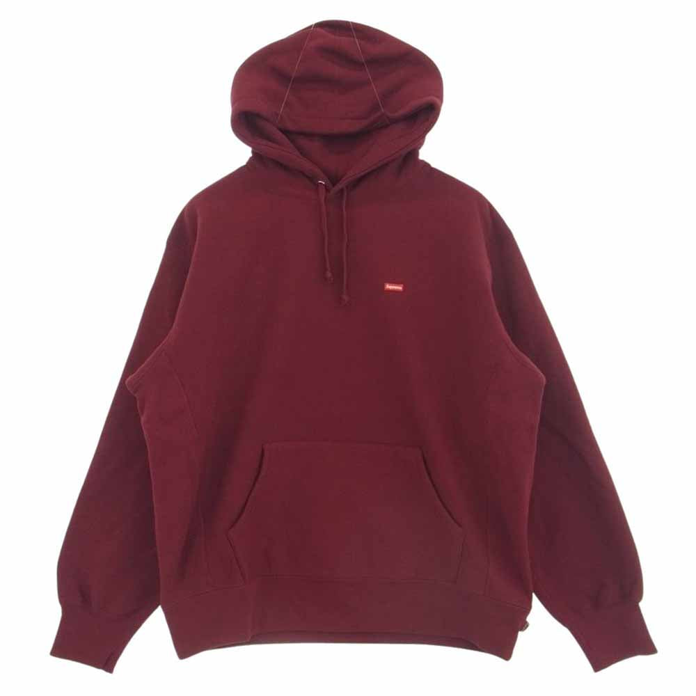 Supreme シュプリーム Small Box Hooded Sweatshirt スモール ボックス ロゴ フーディ スウェット パーカー エンジ系 M【美品】【中古】