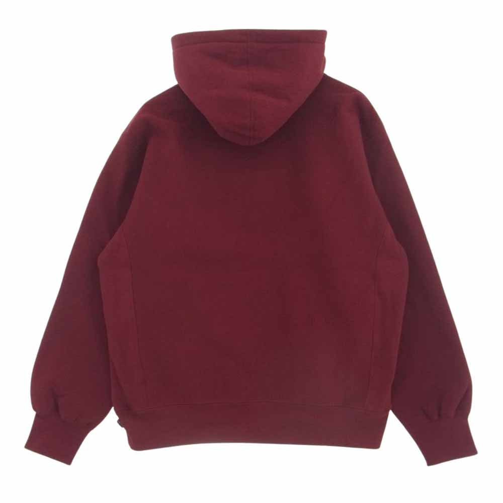 Supreme シュプリーム Small Box Hooded Sweatshirt スモール ボックス ロゴ フーディ スウェット パーカー エンジ系 M【美品】【中古】