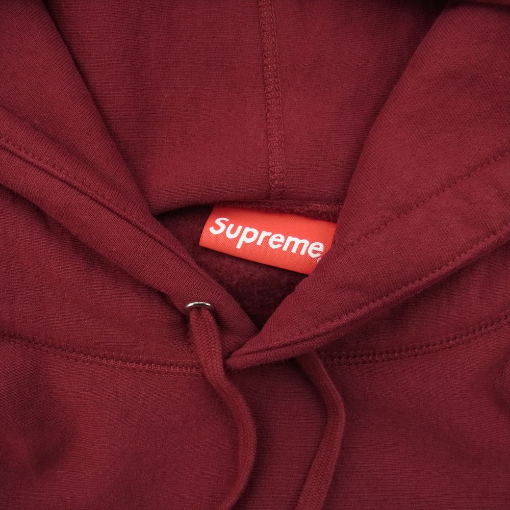 Supreme シュプリーム Small Box Hooded Sweatshirt スモール ボックス ロゴ フーディ スウェット パーカー エンジ系 M【美品】【中古】