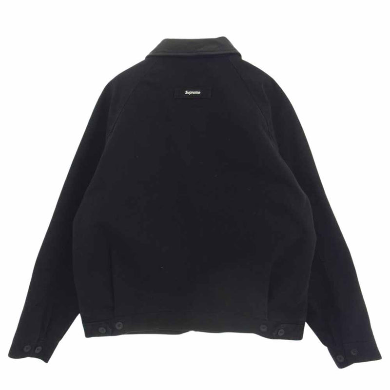 Supreme シュプリーム 20AW Leather Collar Work Jacket レザー カラー ワーク ジャケット ブラック系 M【中古】