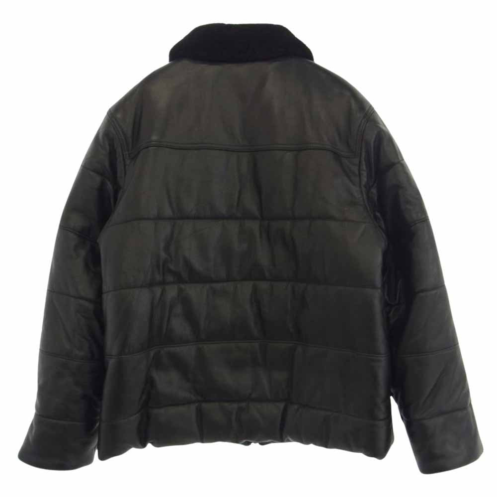 Supreme シュプリーム 21AW Schott Shearling Collar Leather Puffy Jacket ショット シアリング カラー レザー パフィー ジャケット【中古】