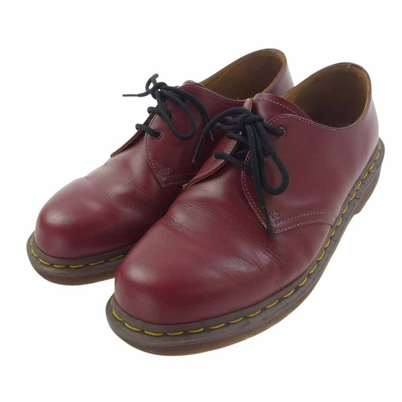 Dr.Martens ドクターマーチン イングランド製?1461 3ホール レザー シューズ チェリーレッド エンジ系 UK7【中古】