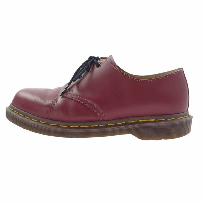 Dr.Martens ドクターマーチン イングランド製?1461 3ホール レザー シューズ チェリーレッド エンジ系 UK7【中古】