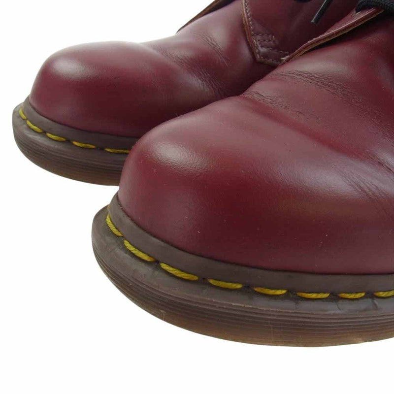 Dr.Martens ドクターマーチン イングランド製?1461 3ホール レザー シューズ チェリーレッド エンジ系 UK7【中古】