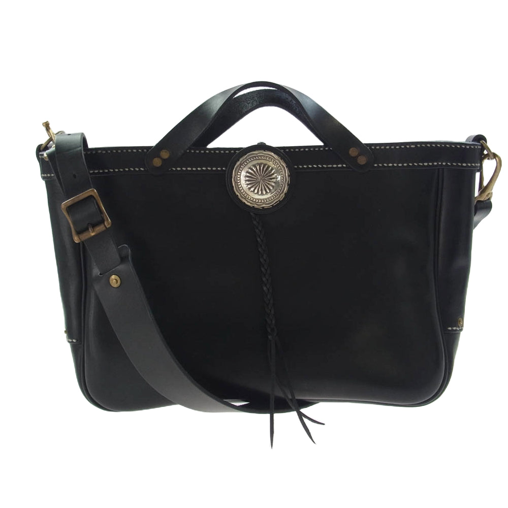 LUCKY JOHN ラッキージョン SB11-AT-BK オイルレザー ショルダー バッグ フルタンニン BLACK ブラック系【中古】