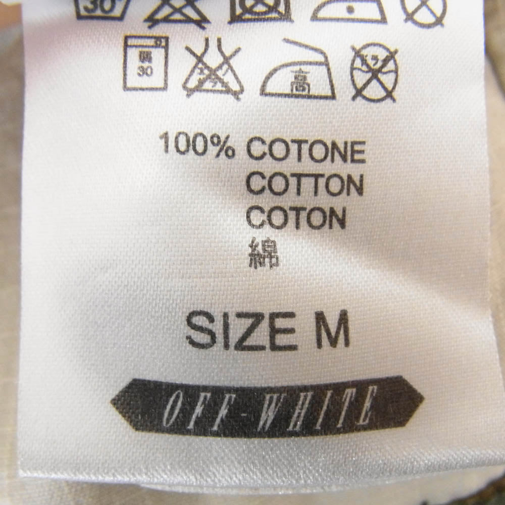 オフホワイト 18ss ミリタリージャケット 迷彩 カモ柄 ワッペン Sサイズ オフホワイト 18ss ミリタリージャケット 迷彩 カモ柄 ワッペン S