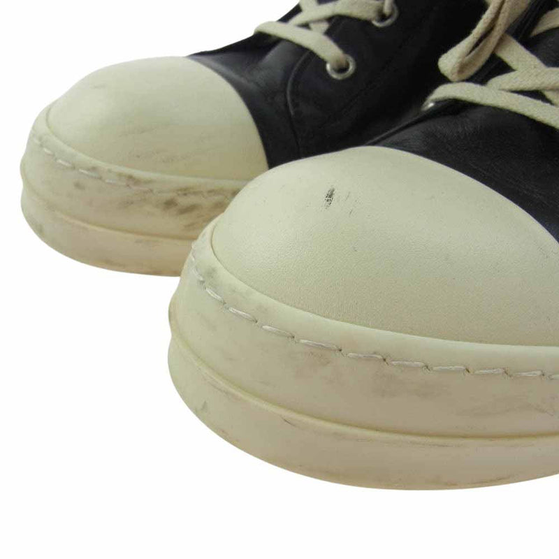 Rick Owens リックオウエンス 31884 RAMONES SNEAKERS ラモーンズ ハイカット スニーカー ブラック系 42【中古】