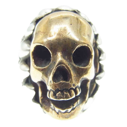 ALEX STREETER アレックスストリーター ドラゴン トゥース ウィズ ドームイン スカル リング シルバー系 18.5号【中古】