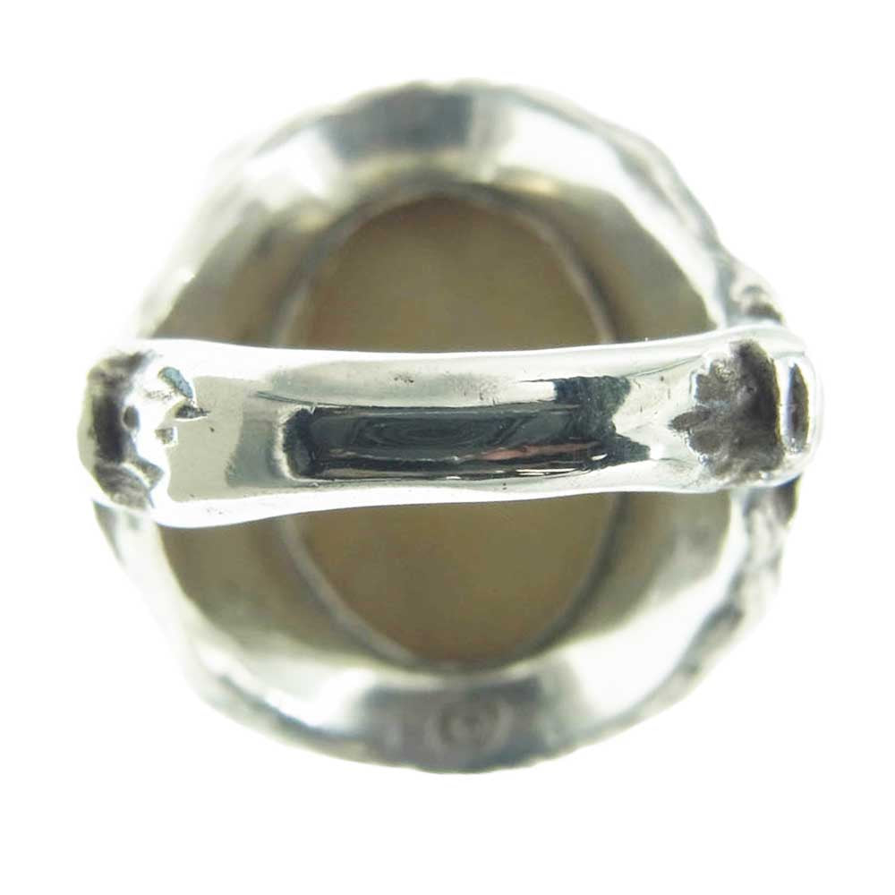 ALEX STREETER アレックスストリーター エンジェルハートリング RING OF FIRE リングオブファイア シリアルナンバーカード付属 シルバー系 レッド系 15.5号【中古】