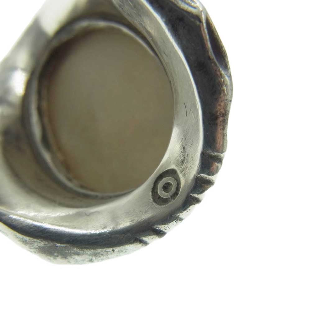 ALEX STREETER アレックスストリーター エンジェルハートリング RING OF FIRE リングオブファイア シリアルナンバーカード付属 シルバー系 レッド系 15.5号【中古】