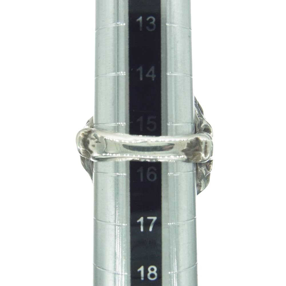 ALEX STREETER アレックスストリーター エンジェルハートリング RING OF FIRE リングオブファイア シリアルナンバーカード付属 シルバー系 レッド系 15.5号【中古】