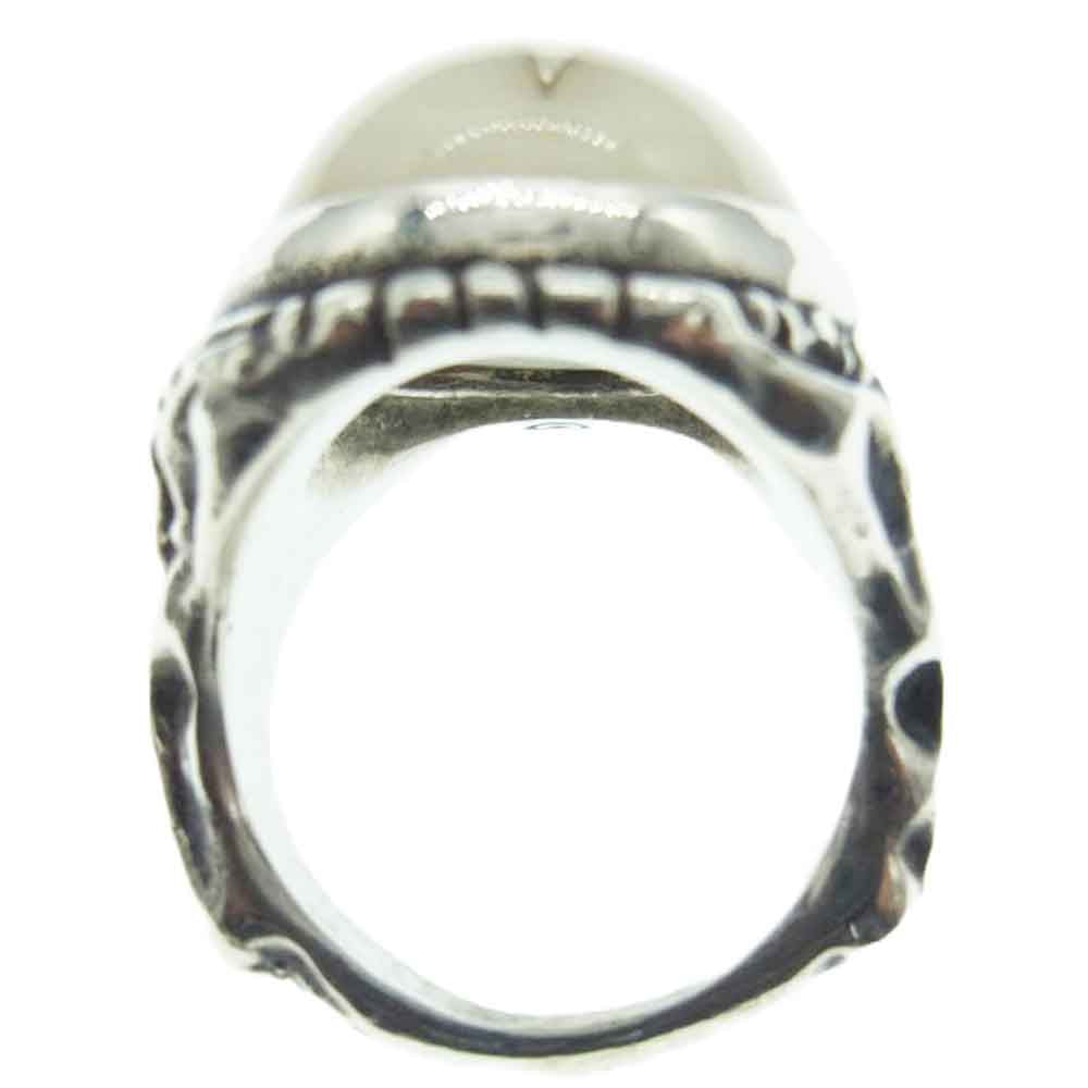 ALEX STREETER アレックスストリーター 2021限定 エンジェルハートリング ケイブパール 洞窟真珠 カセドラルスター シリアルナンバーカード付属 シルバー系 オフホワイト系 15号【中古】