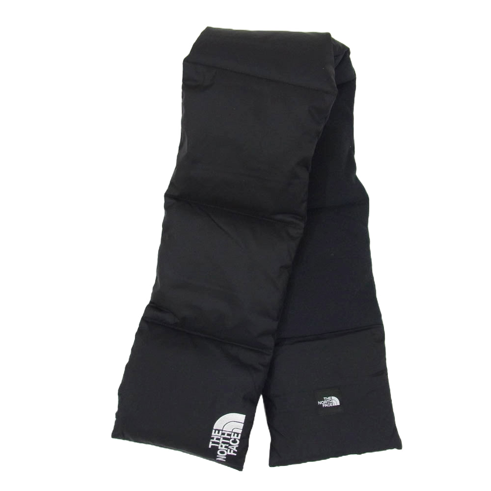 THE NORTH FACE ノースフェイス NN72312 NUPTSE MUFFLER ロゴ ヌプシ ナイロン マフラー ブラック系【中古】