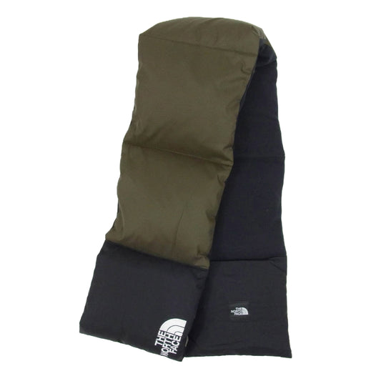 THE NORTH FACE ノースフェイス NN72312 NUPTSE MUFFLER ロゴ ヌプシ ナイロン マフラー カーキ系【中古】