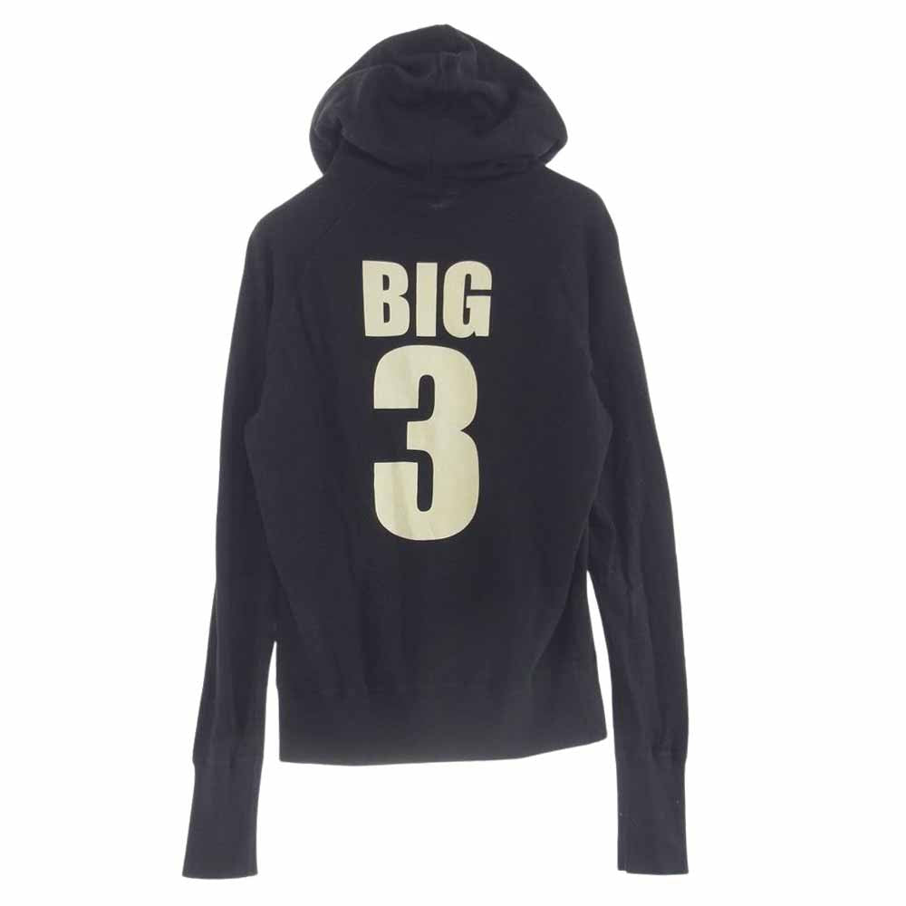 TMT ティーエムティー TMT YOURS BIG3 プリント プルオーバー フーディ パーカー ブラック系 M【中古】