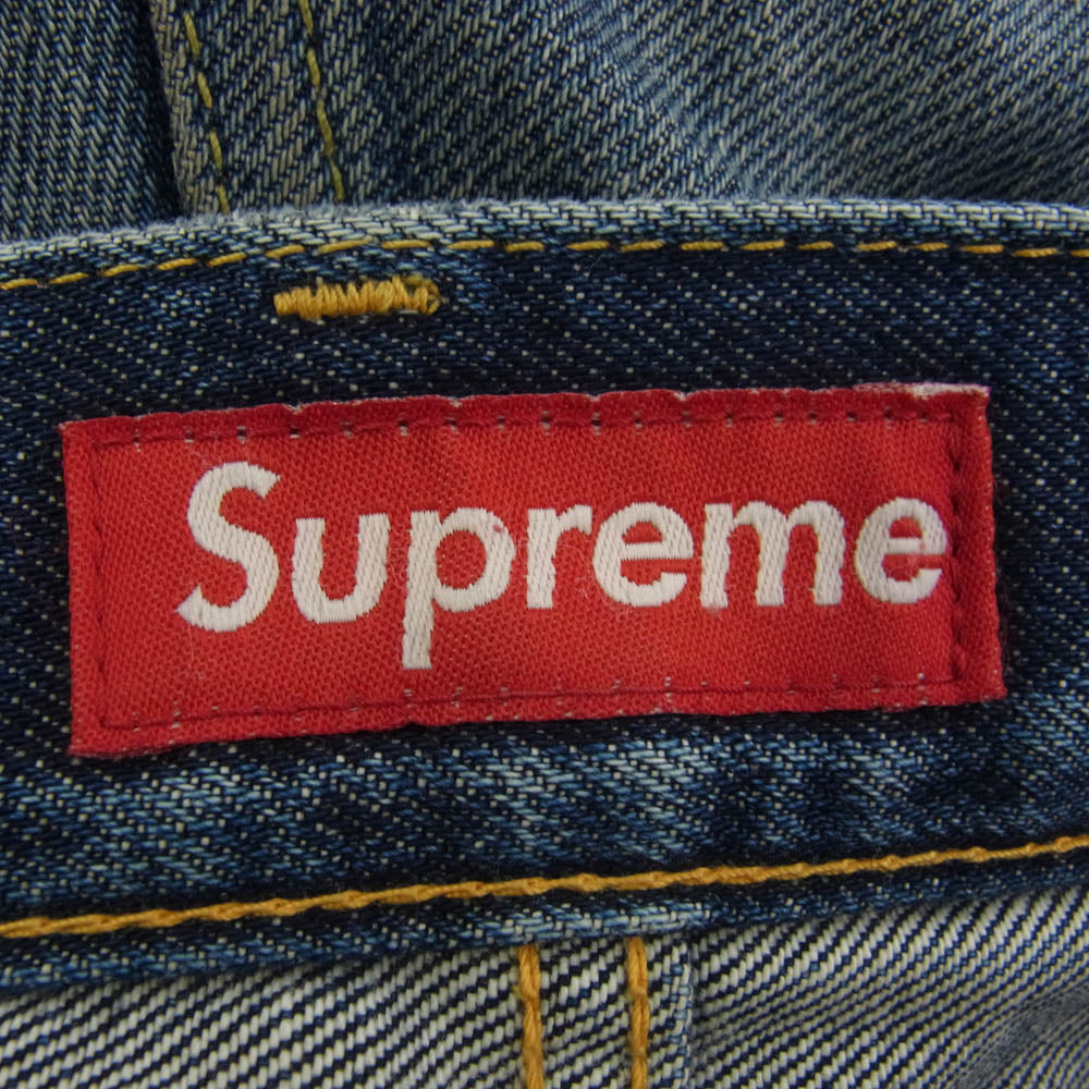 Supreme シュプリーム × NEIGHBORHOOD ネイバーフッド 07EX SAVAGE LEVEL-4 サベージ デニム パンツ インディゴブルー系 S【中古】