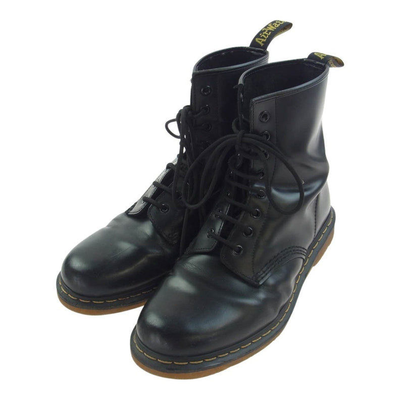 Dr.Martens ドクターマーチン 1460 イエローステッチ 8ホール ブーツ ブラック系 US10【中古】