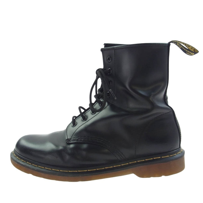 Dr.Martens ドクターマーチン 1460 イエローステッチ 8ホール ブーツ ブラック系 US10【中古】