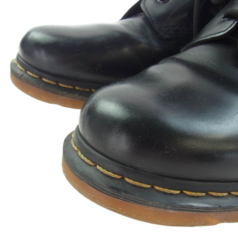 Dr.Martens ドクターマーチン 1460 イエローステッチ 8ホール ブーツ ブラック系 US10【中古】