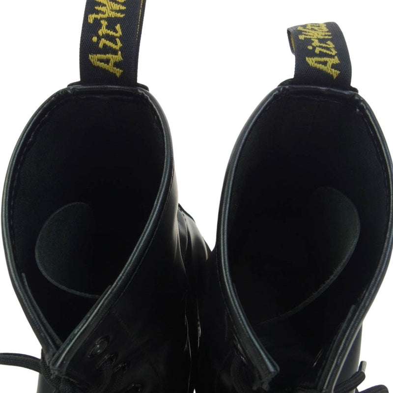 Dr.Martens ドクターマーチン 1460 イエローステッチ 8ホール ブーツ ブラック系 US10【中古】