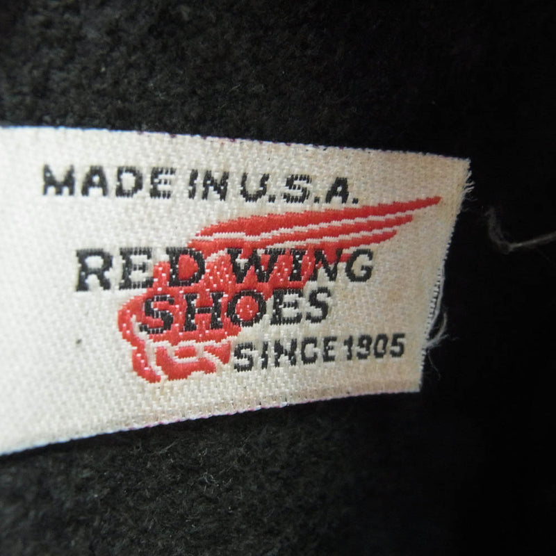 RED WING レッドウィング 8169 刺繍羽 PECOS BOOTS ペコス ブーツ ブラック系 US7.5E【中古】