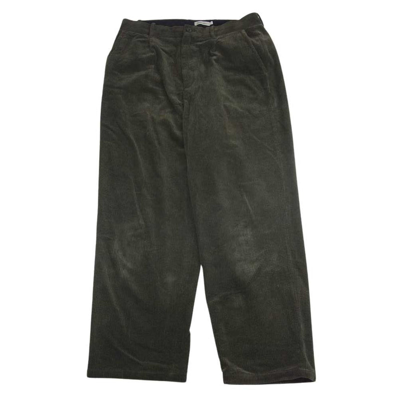 スティーブンアラン 8114-104-0653 AIR CORDUROY SUPER BAGGY TAPERED PANTS  コーデュロイ バギー パンツ カーキ系 XL【中古】