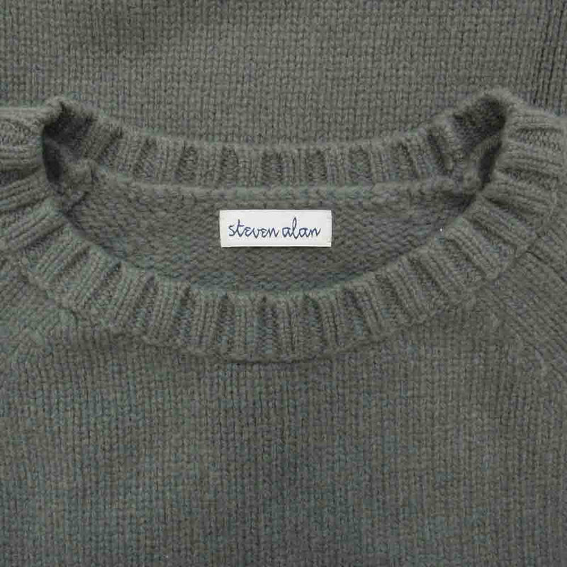 スティーブンアラン 8113-104-0218 AMILTON CREW NECK KNIT-LOOSE クルーネック ルーズフィット ニット セーター グレー系 XL【中古】