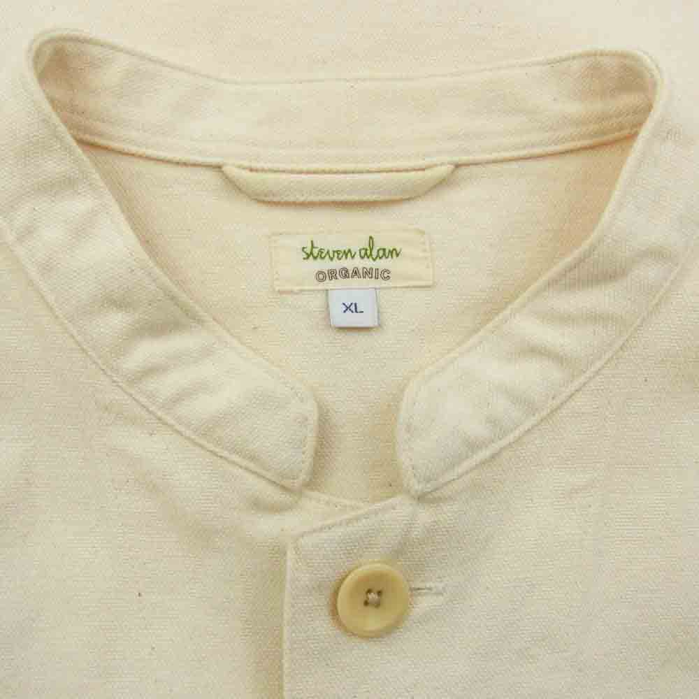 スティーブンアラン 8125-199-0411 ORGANIC O/D STAND COVERALL オーガニック スタンドカラー ジャケット オフホワイト系 XL【中古】